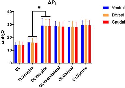 Distribution of transpulmonary pressure during one-lung ventilation in pigs at different body positions